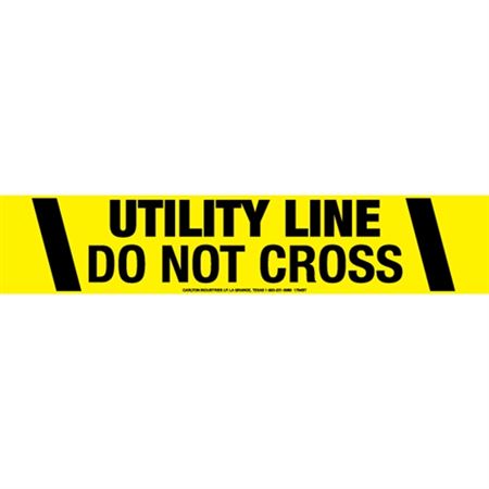 Utility Line Do Not Cross Barricade Tape